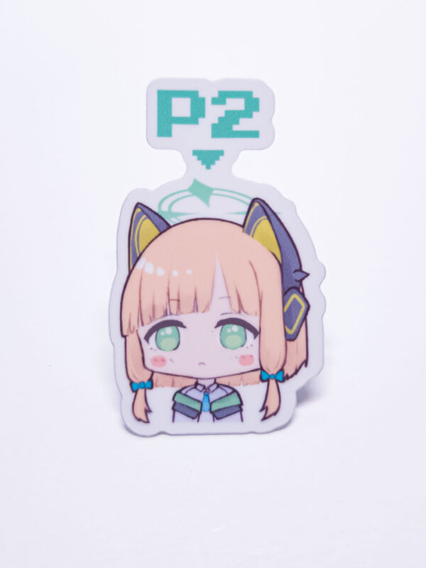 Sticker featuring Midori from Blue Archive, with the text 