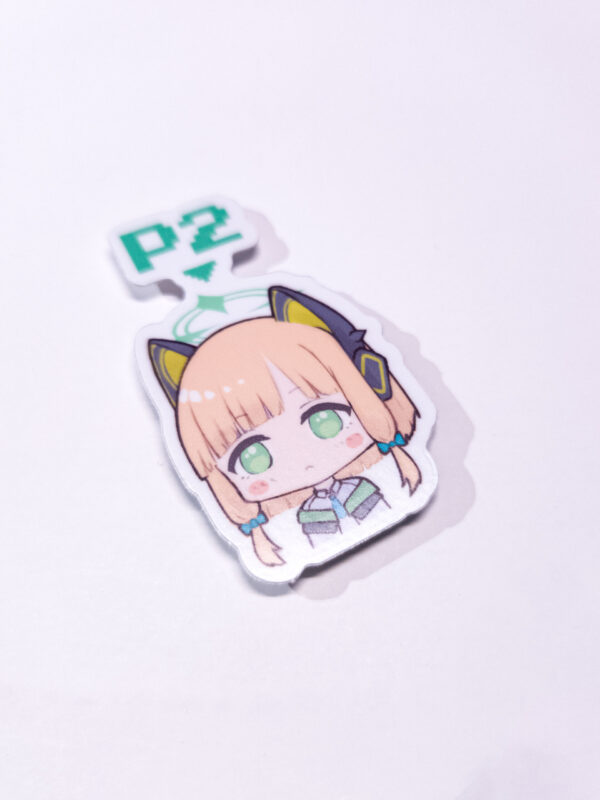 Sticker featuring Midori from Blue Archive, with the text 