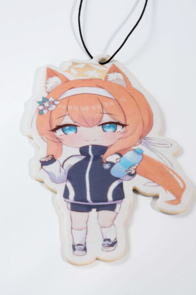 Hanging air freshener featuring Mari from Blue Archive