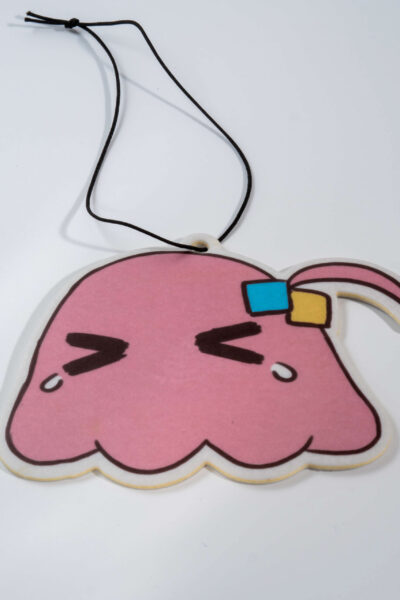 Hanging air freshener featuring Mendako Bocchi from Bocchi the Rock